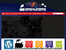 Tablet Screenshot of musicalexpress.co.uk